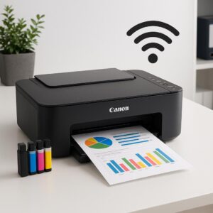 czy urządzenie canon pixma może drukować bezprzewodowo?