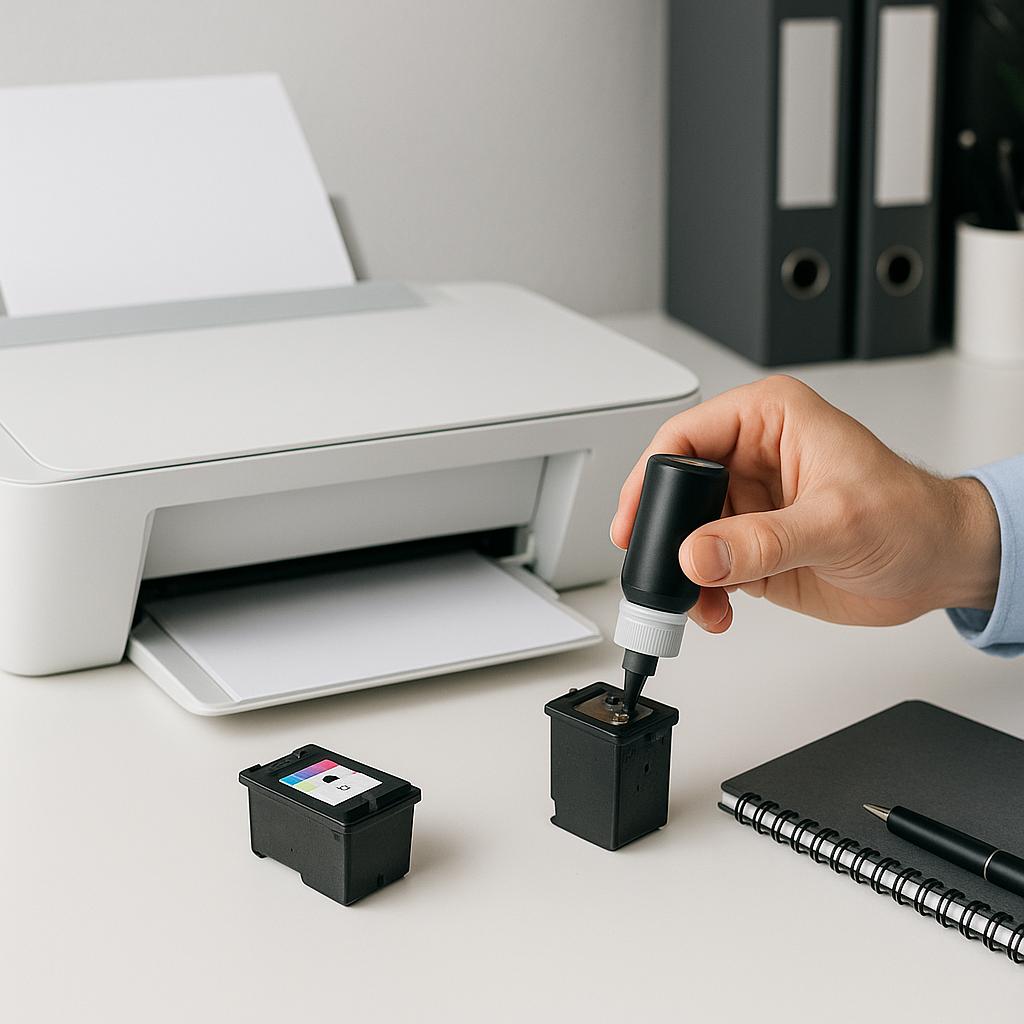 czy wkład hp deskjet można uzupełniać?