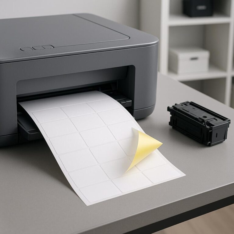 czy zwykła drukarka może drukować na papierze samoprzylepnym?