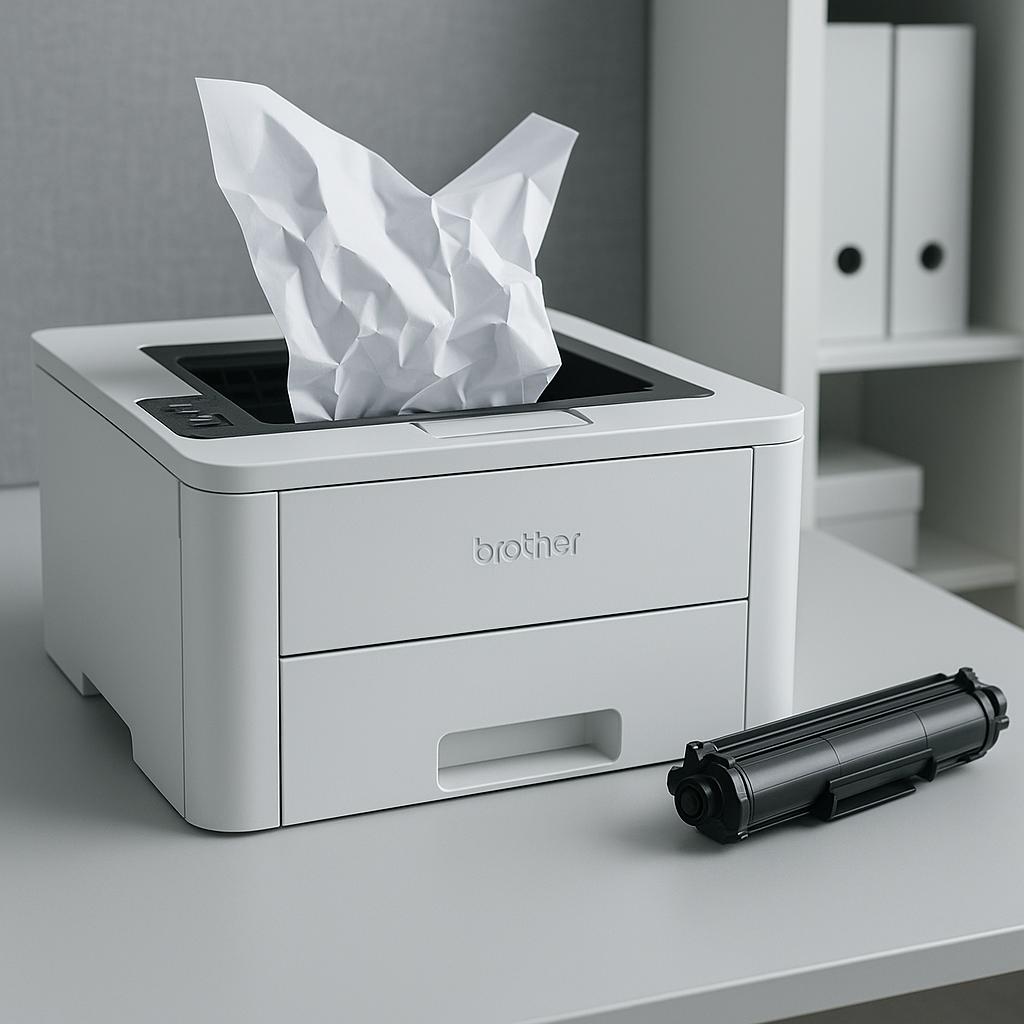 dlaczego drukarka brother zacina papier?