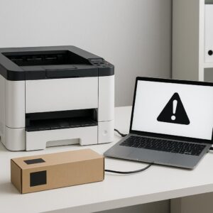 dlaczego moja drukarka kyocera jest podłączona, ale nie drukuje?