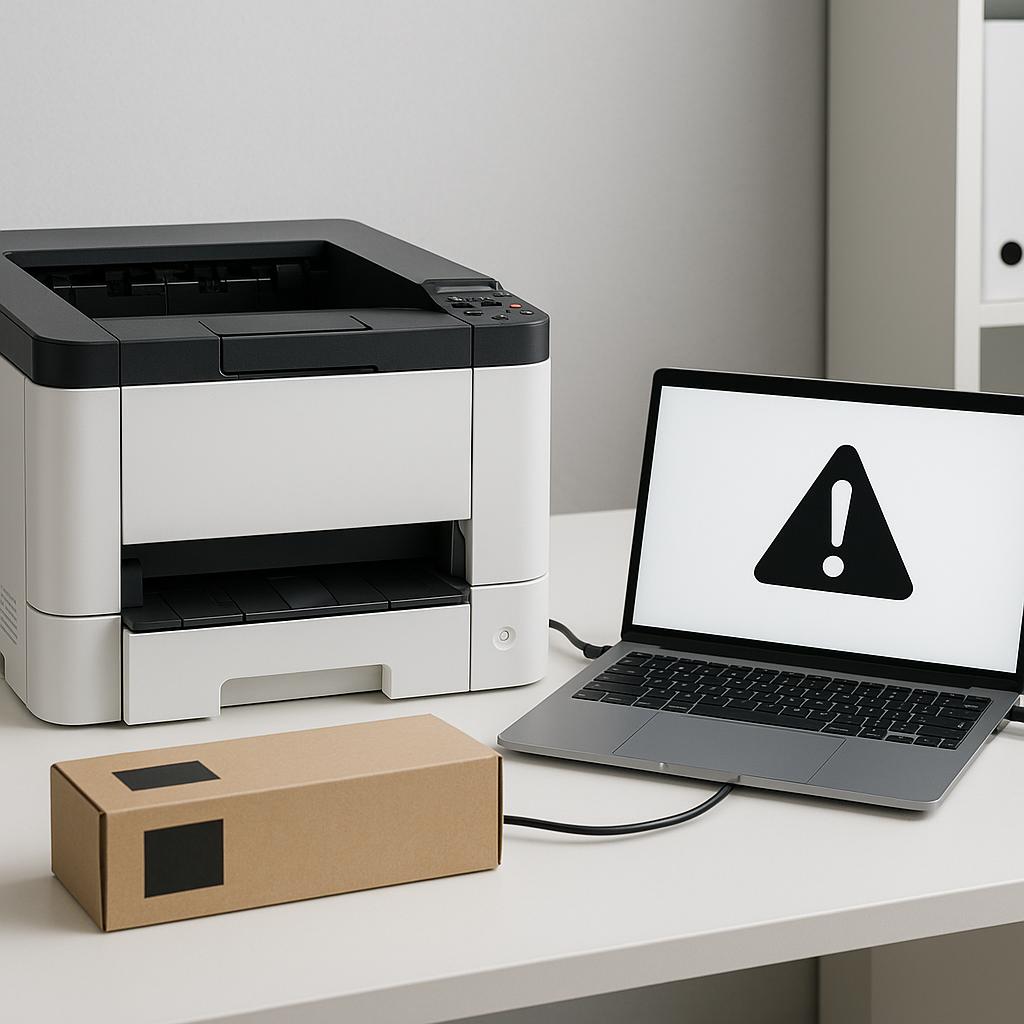 dlaczego moja drukarka kyocera jest podłączona, ale nie drukuje?