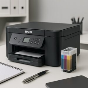 dlaczego moja nowa drukarka epson nie drukuje, gdy pojemnik z tuszem jest pełny?