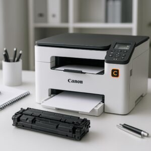 dlaczego na drukarce canon miga c?