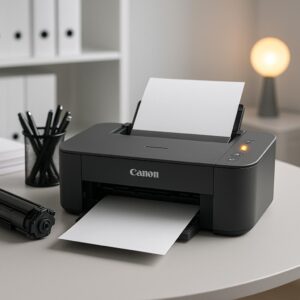 dlaczego na drukarce canon miga żółta lampka?