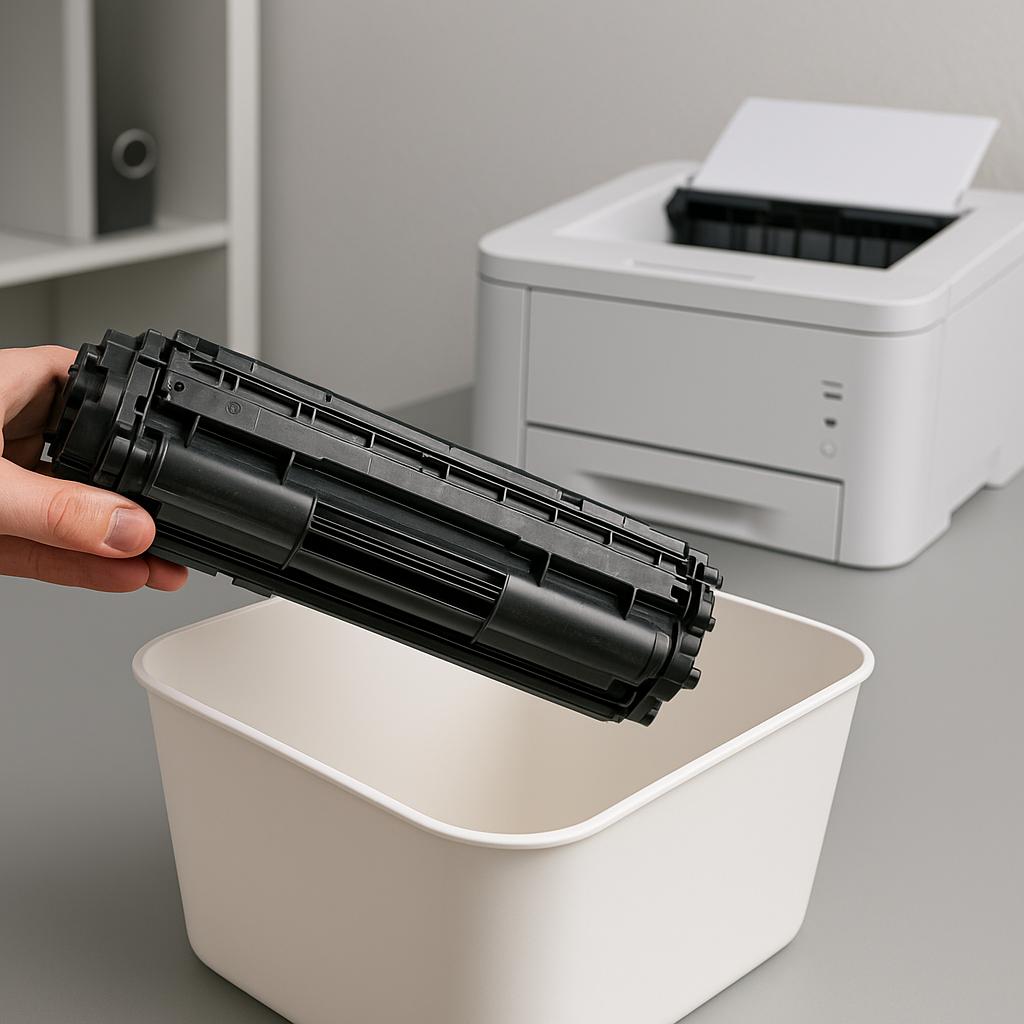 gdzie wyrzucić pusty toner?