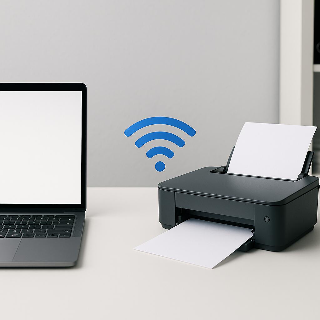 jak bezprzewodowo połączyć komputer z drukarka?