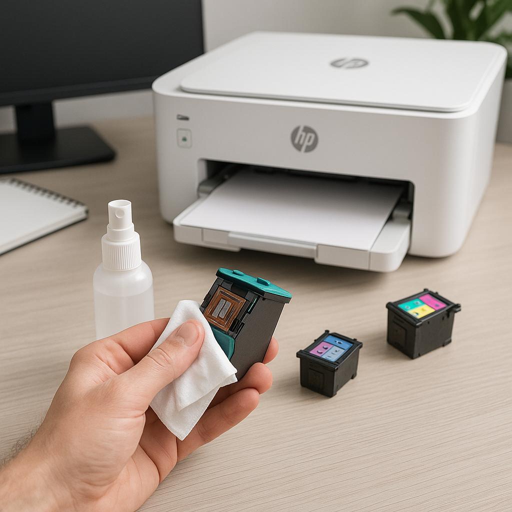 jak czyścić dysze atramentowe w drukarce hp?