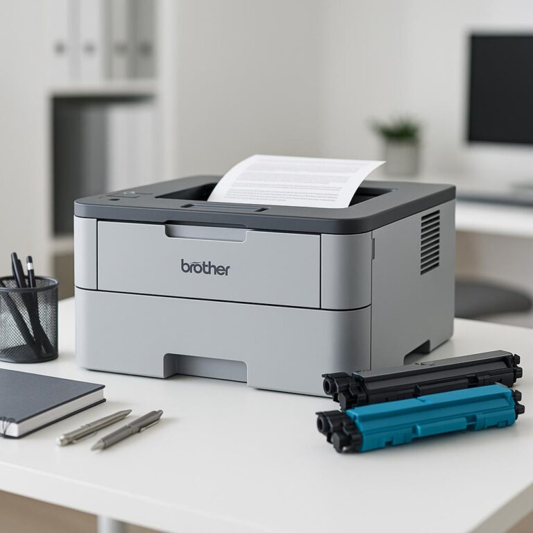 jak drukować bez kolorowego tuszu brother?