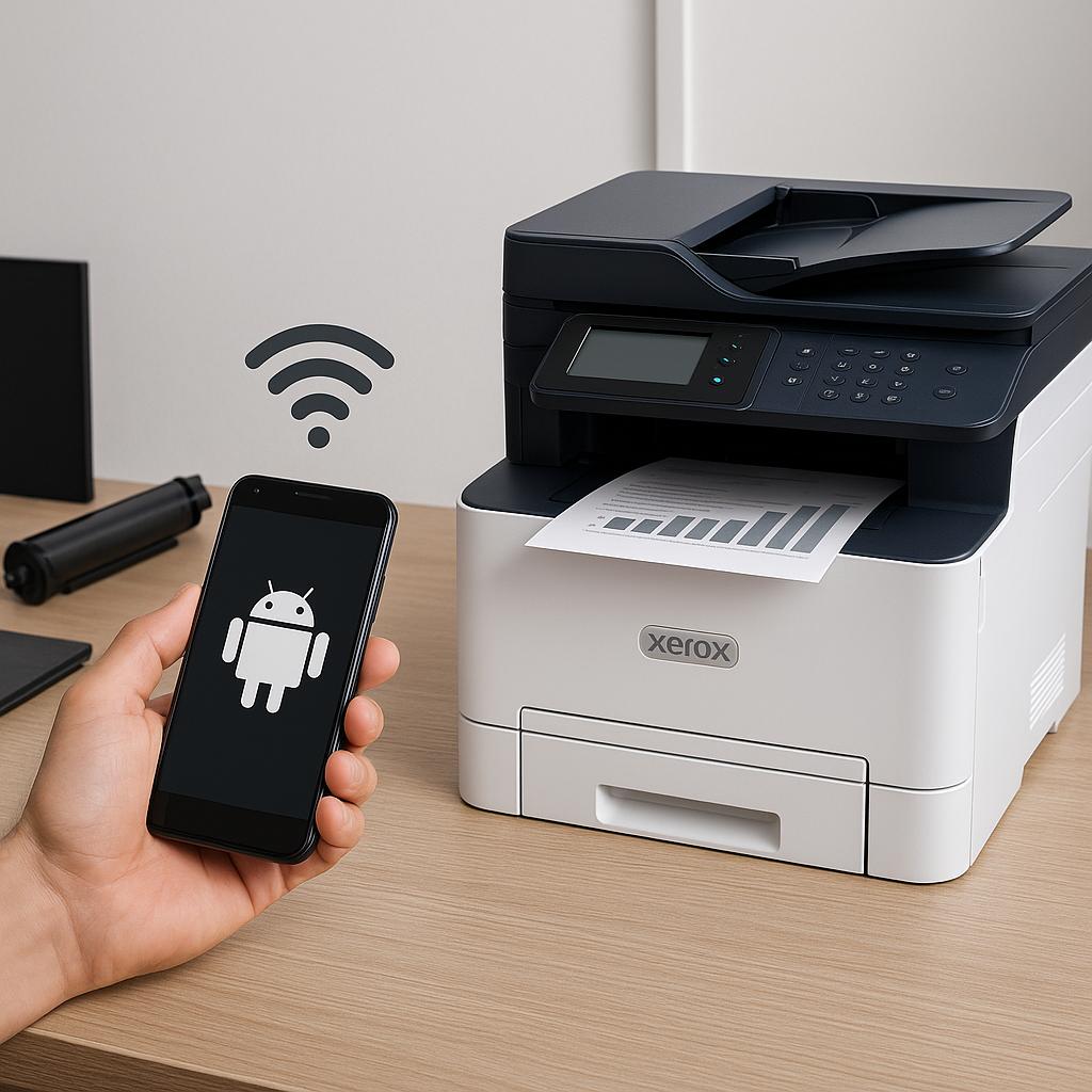 jak drukować z urządzenia z androidem na drukarce xerox?