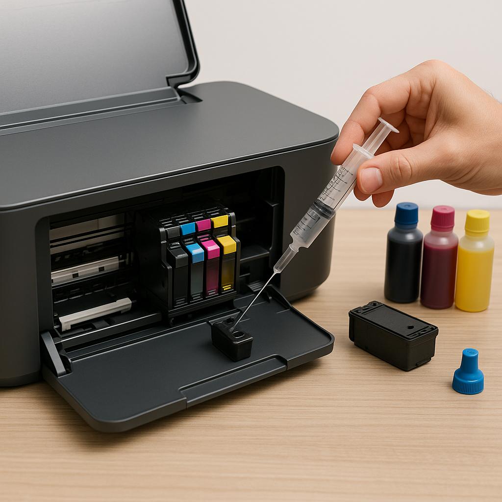 jak odetkać dysze tuszowe drukarki?