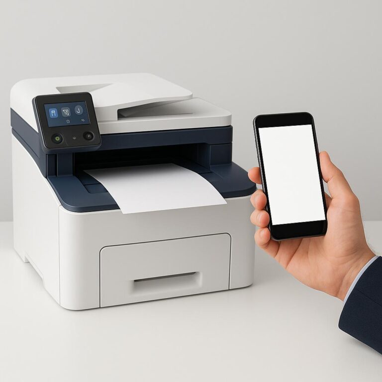 jak podłączyć drukarkę xerox z telefonem?