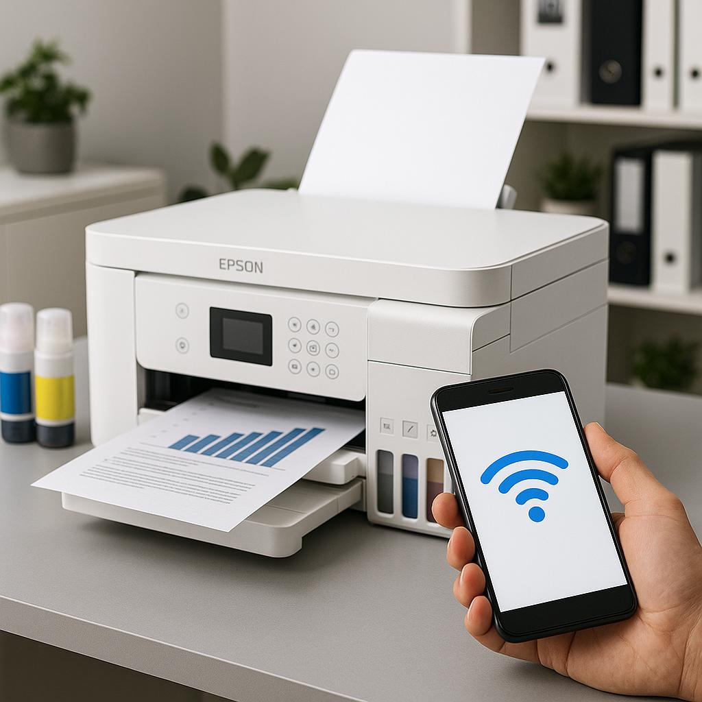 jak połączyć epsona z telefonem?