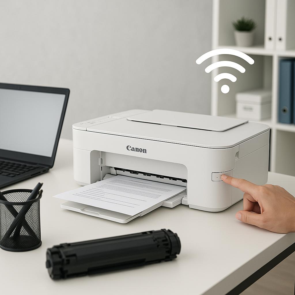 jak skonfigurować drukarkę canon do połączenia wi-fi?