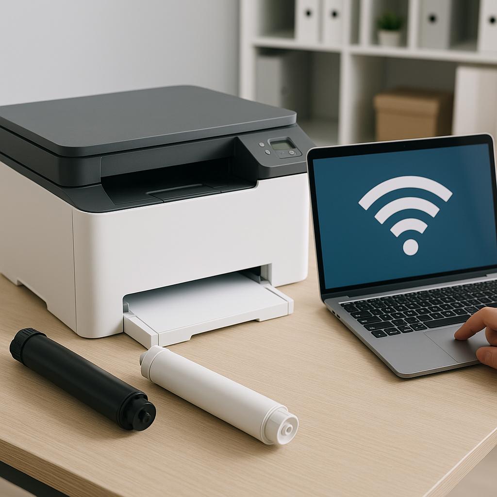 jak skonfigurować drukarkę do połączenia z wi-fi?