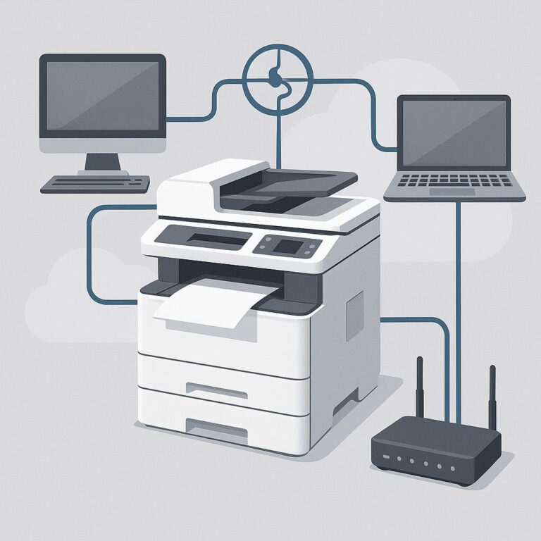 jak skonfigurować drukarkę w sieci lan?