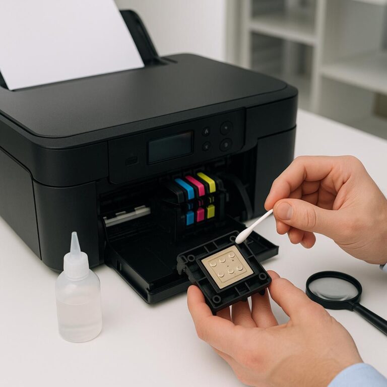 jak udrożnić dysze w drukarce epson?