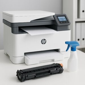 jak uruchomić czyszczenie drukarki hp?