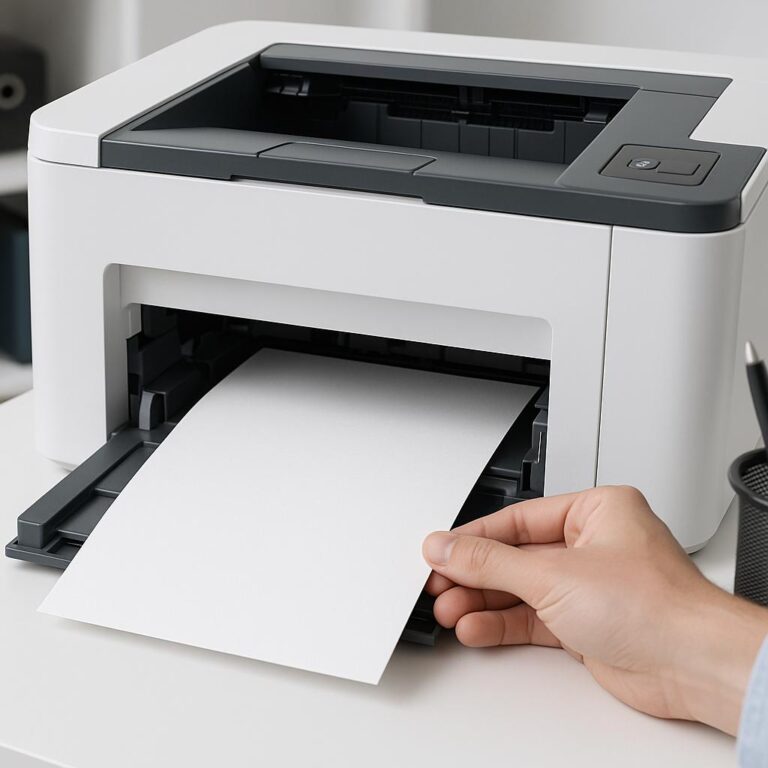 jak ustawić drukarkę na gruby papier?