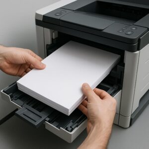 jak włożyć papier do kserokopiarki?