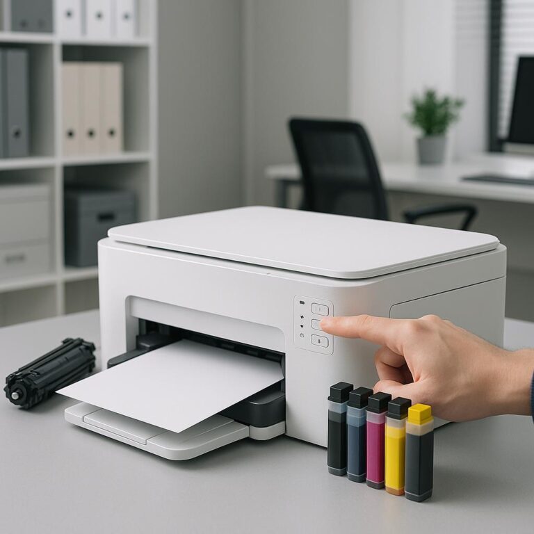 jak wyłączyć sprawdzanie poziomu tuszu?