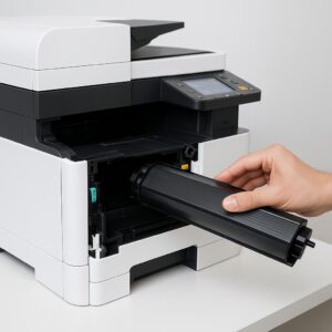 jak wymienić toner w kyocera?