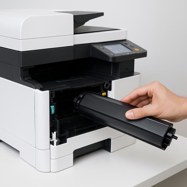 jak wymienić toner w kyocera?