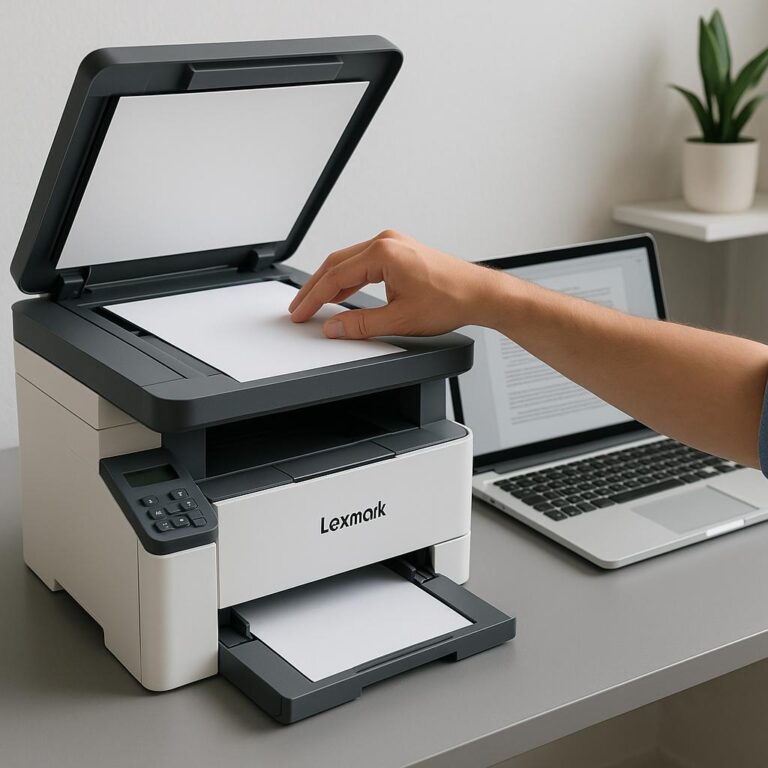 jak zeskanować dokument na komputer z drukarki lexmark?