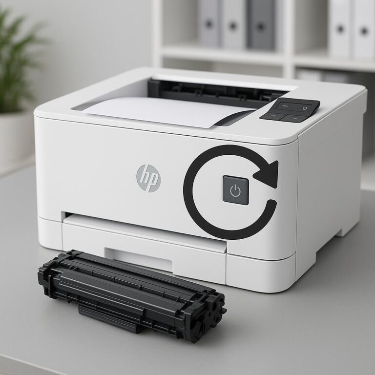 jak zresetować drukarkę hp laserjet pro?