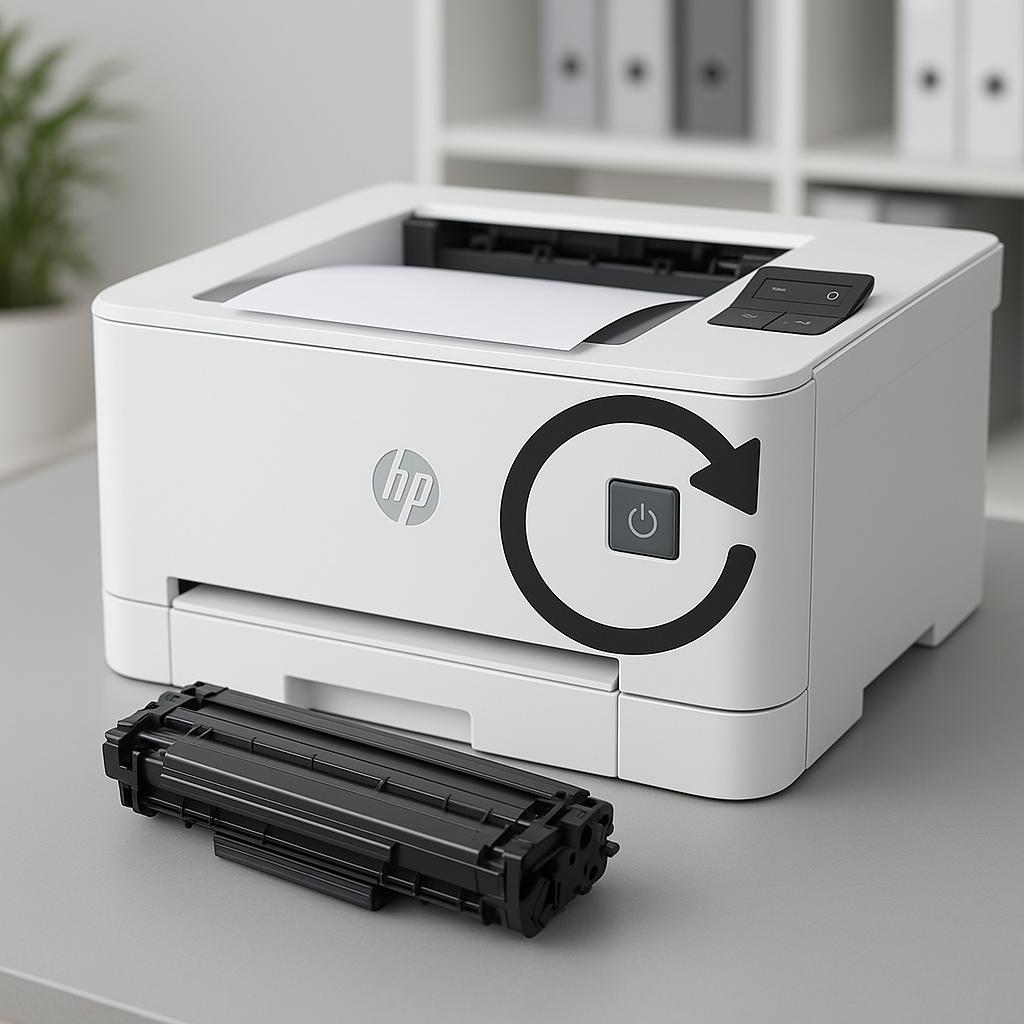 jak zresetować drukarkę hp laserjet pro?