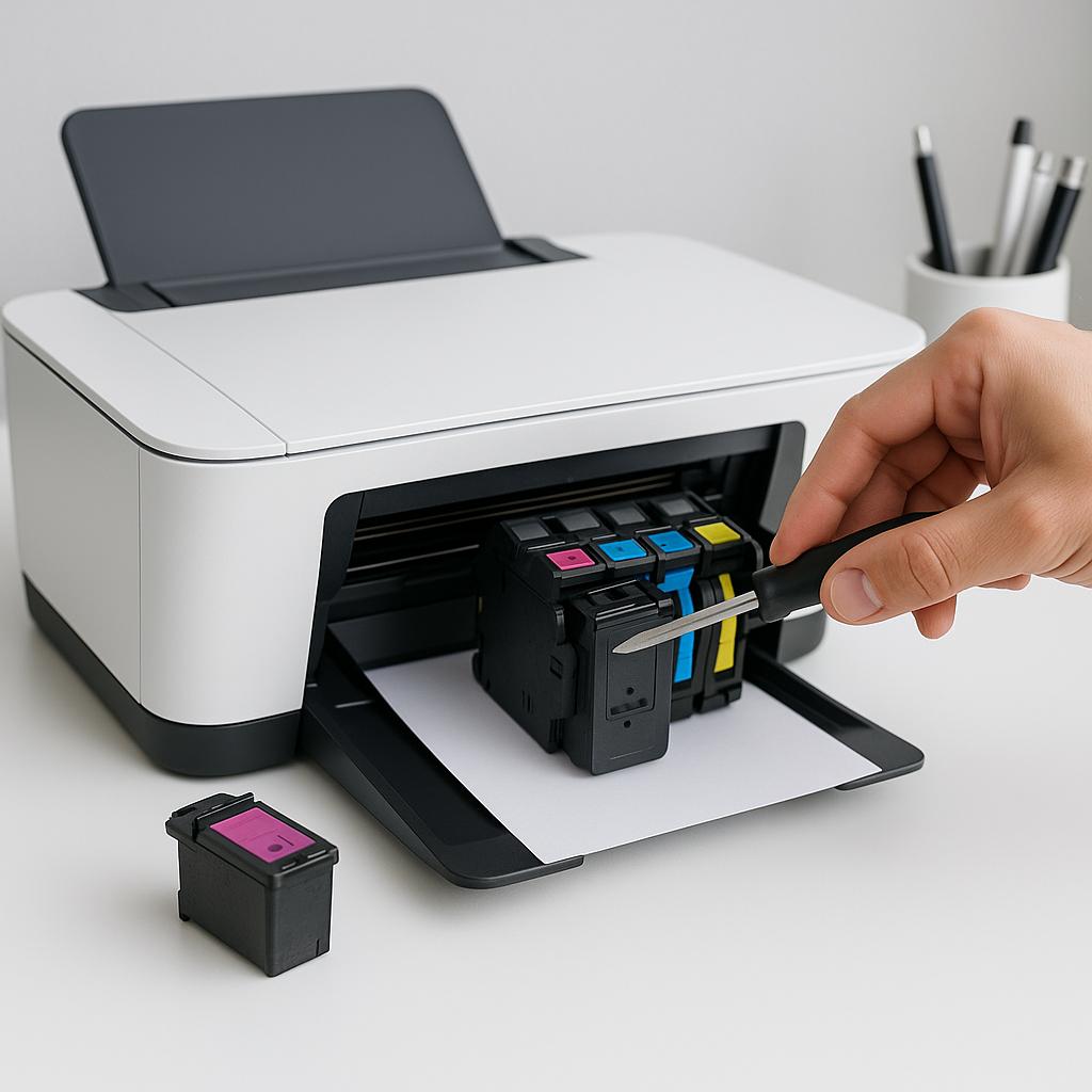 jak zresetować wkłady do drukarek hp?