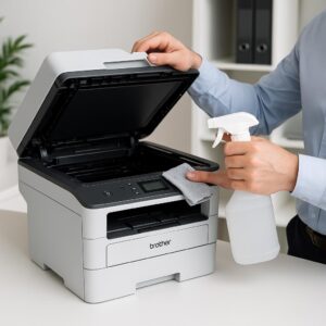 jak zrobić czyszczenie drukarki brother?