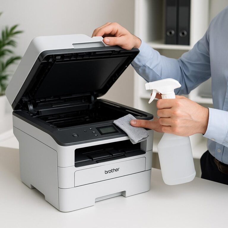 jak zrobić czyszczenie drukarki brother?