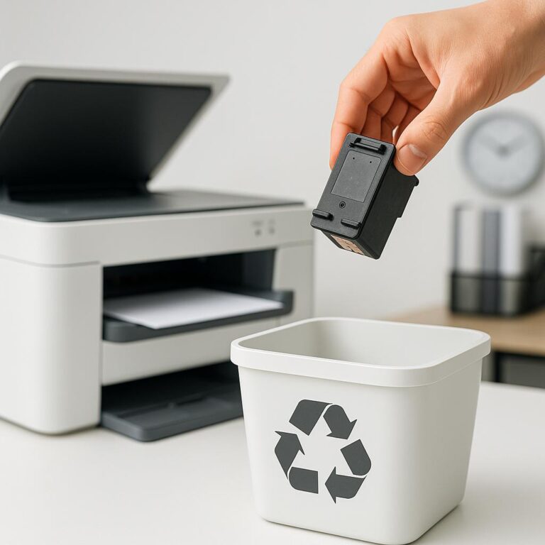 co zrobić ze starym tuszem do drukarki?