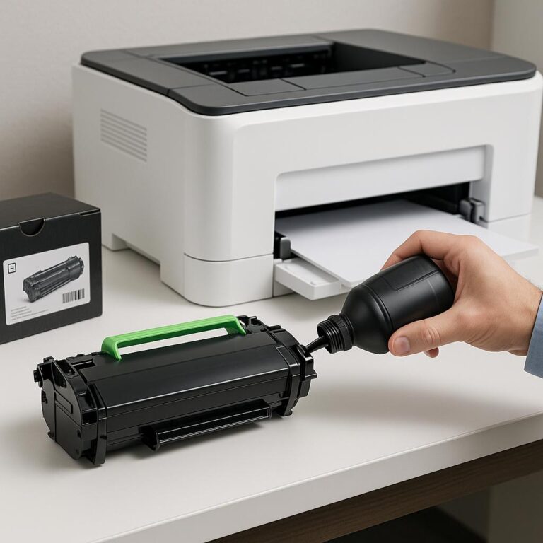 czy można napełnić wkład z tonerem lexmark?