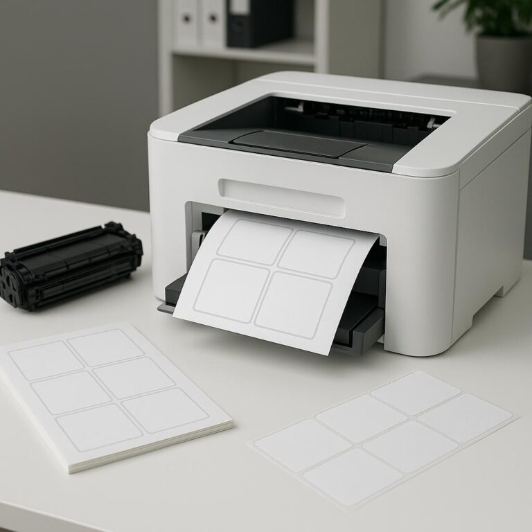czy papier etykietowy można stosować w zwykłej drukarce?
