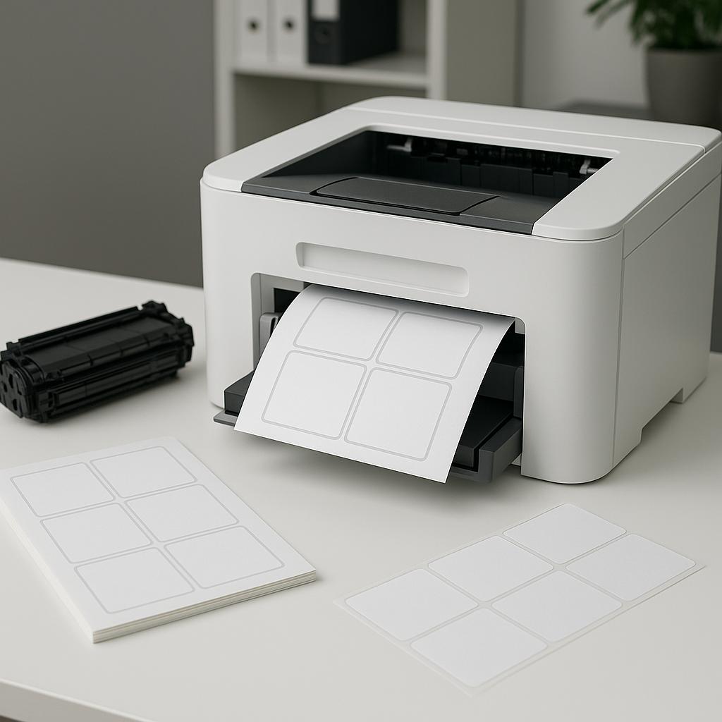 czy papier etykietowy można stosować w zwykłej drukarce?