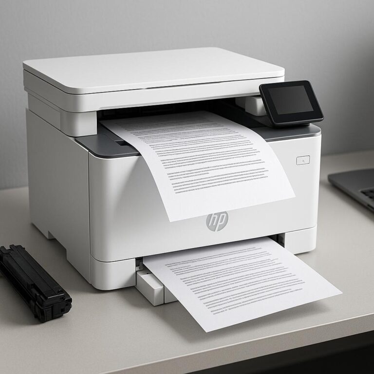 dlaczego drukarka hp drukuje z cieniem?