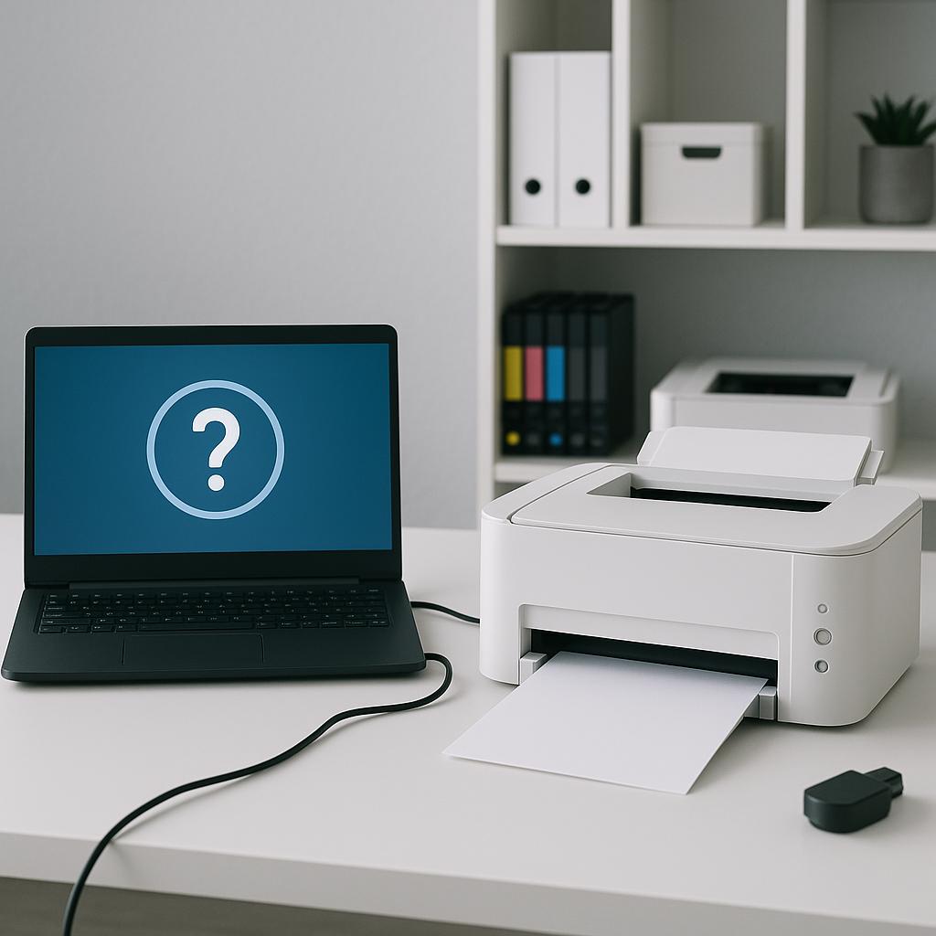 dlaczego komputer nie łączy się z drukarka?