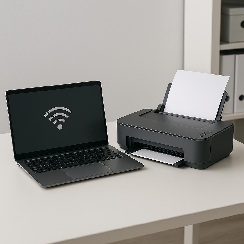 dlaczego laptop nie widzi drukarki wi-fi?