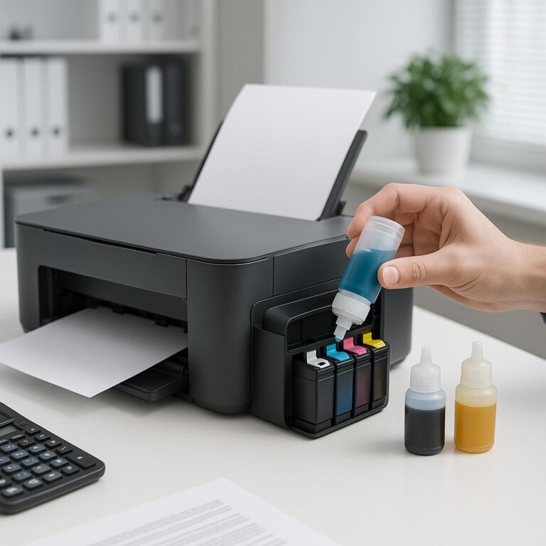 jak napełnić tusze epson?