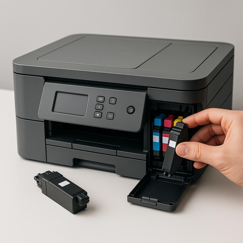 jak naprawić problem z wykrywaniem ilości tuszu w drukarce brother?