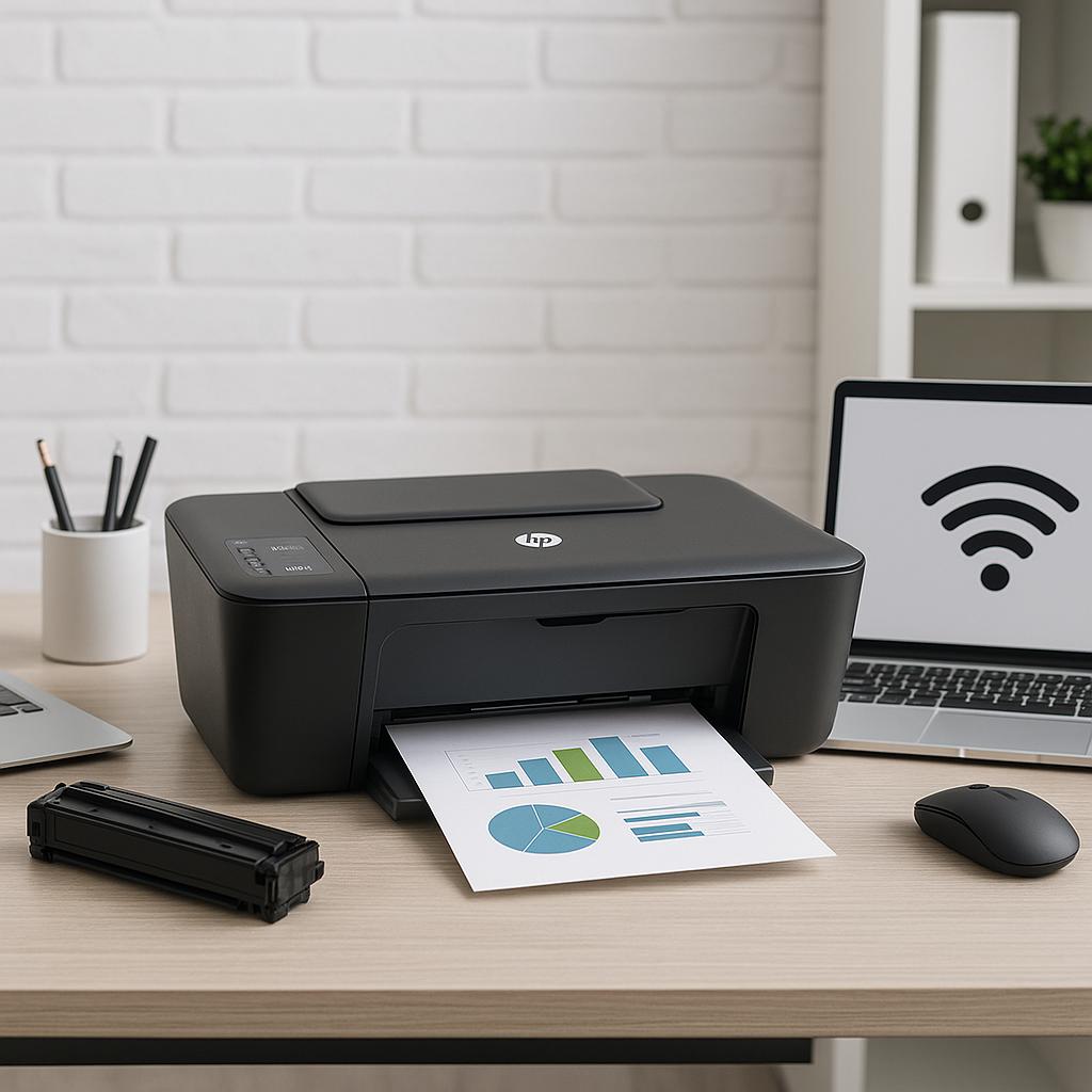 jak podłączyć drukarkę bezprzewodowo hp 3515?