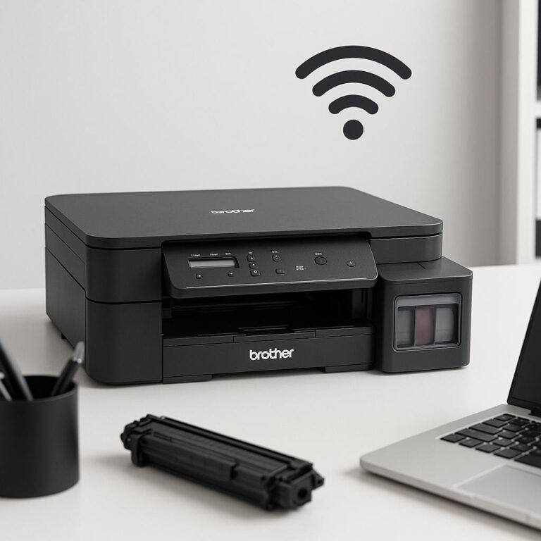 jak podłączyć drukarkę brother dcp-t420w do wi-fi?