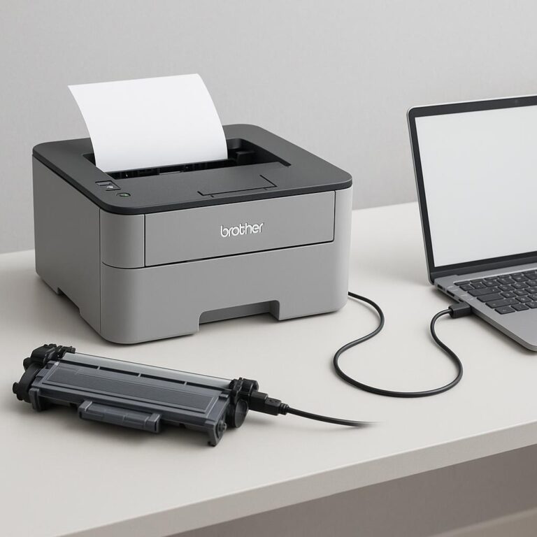 jak podłączyć drukarkę brother do komputera?