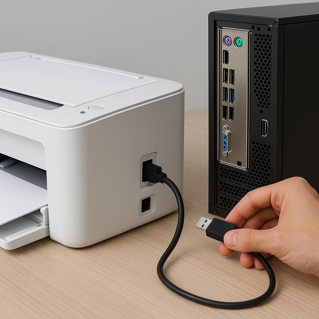 jak podłączyć drukarkę do komputera stacjonarnego?