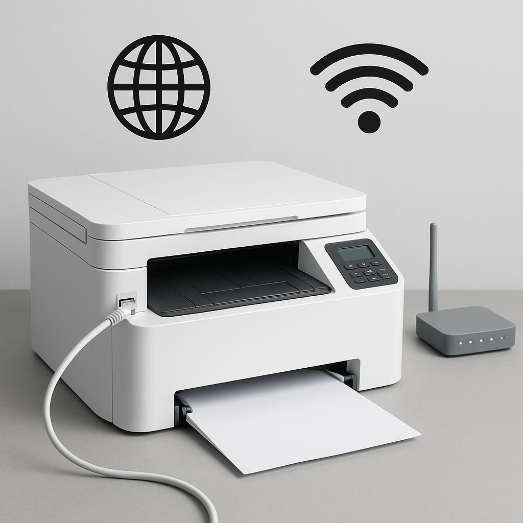 jak podłączyć drukarkę do sieci i internetu?