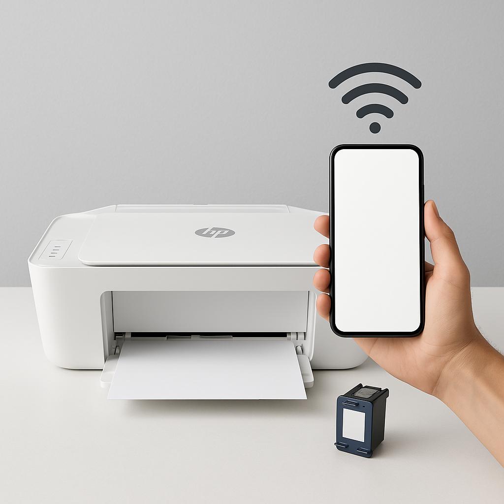 jak podłączyć drukarkę hp deskjet z telefonem?