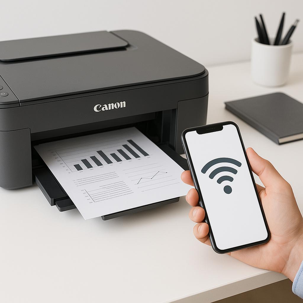 jak podłączyć telefon do drukarki canon pixma?