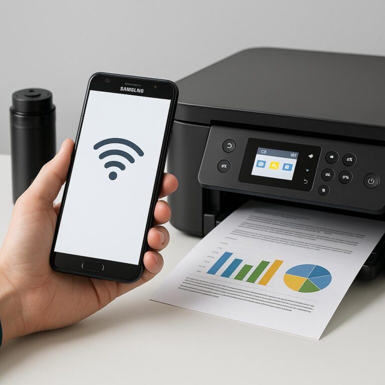 jak podłączyć telefon samsung do drukarki epson?